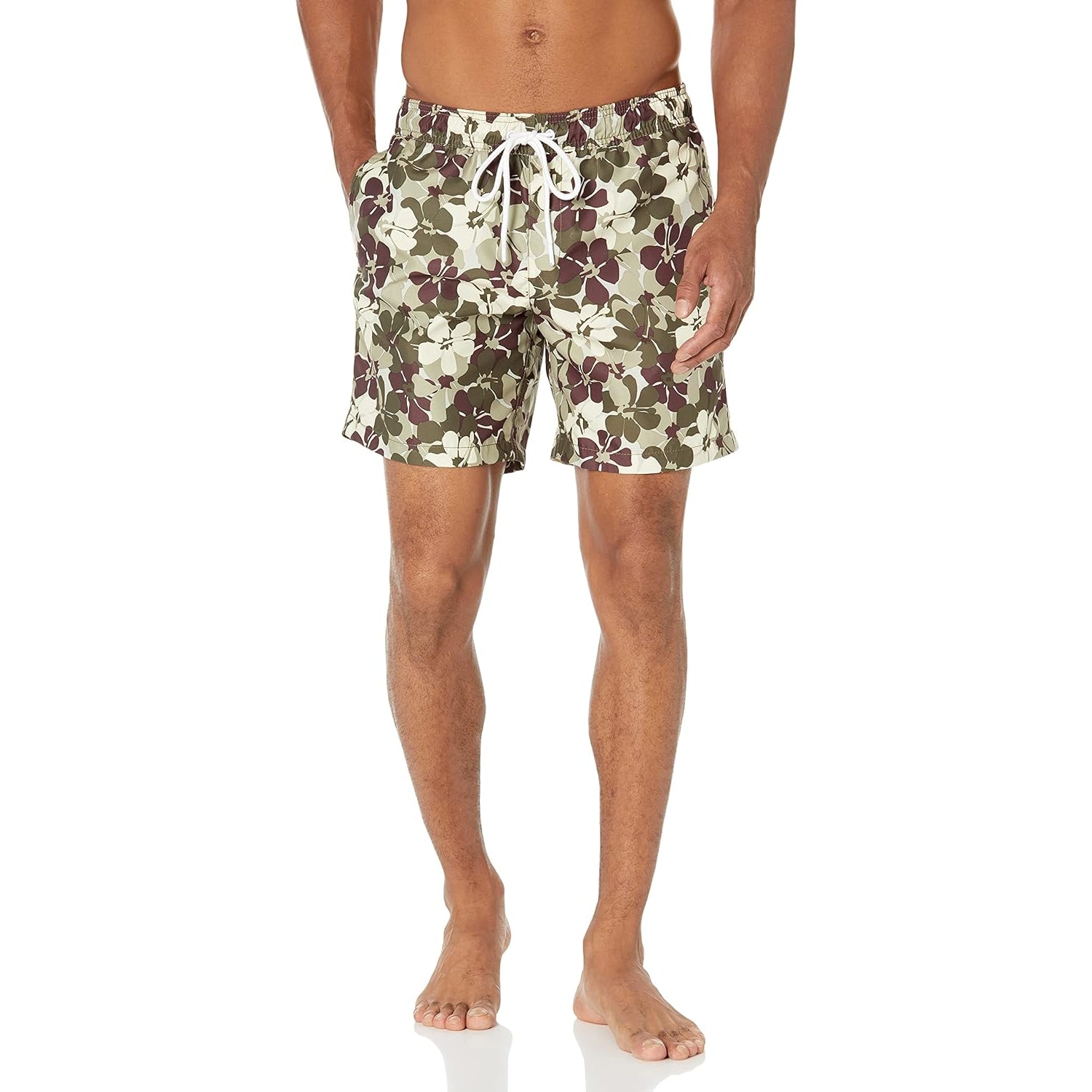 Quick Dry Swim Trunks With Mesh Liner-Waves And Trunks