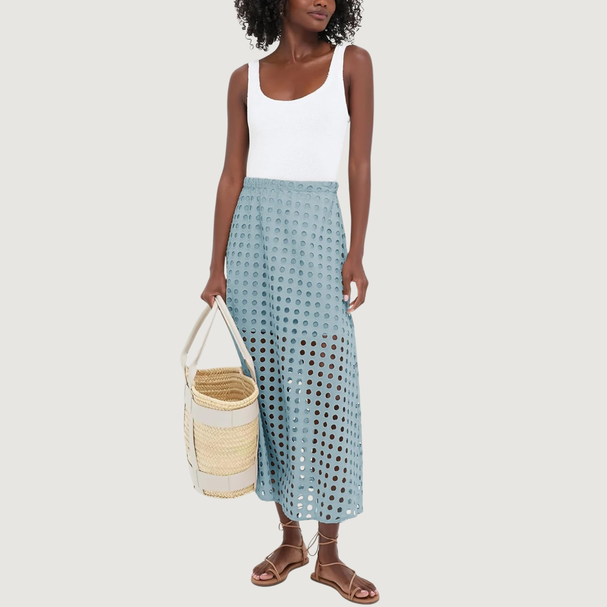 Summer Beach Maxi Skirt With Underneath For Women