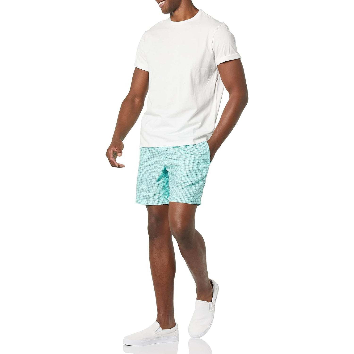 Swim Shorts With Adjustable Drawstring-Waves And Trunks