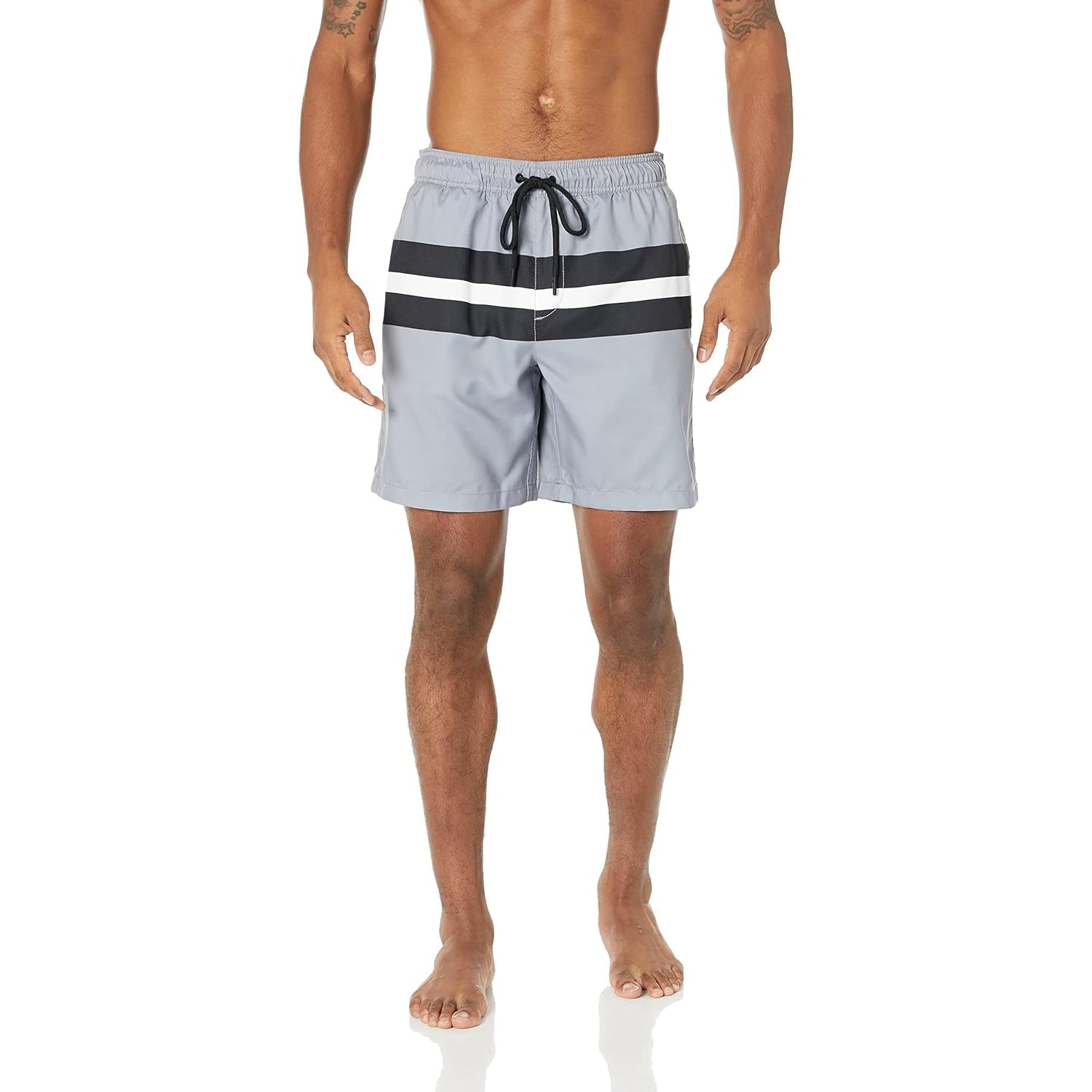 Swim Shorts With Adjustable Drawstring-Waves And Trunks
