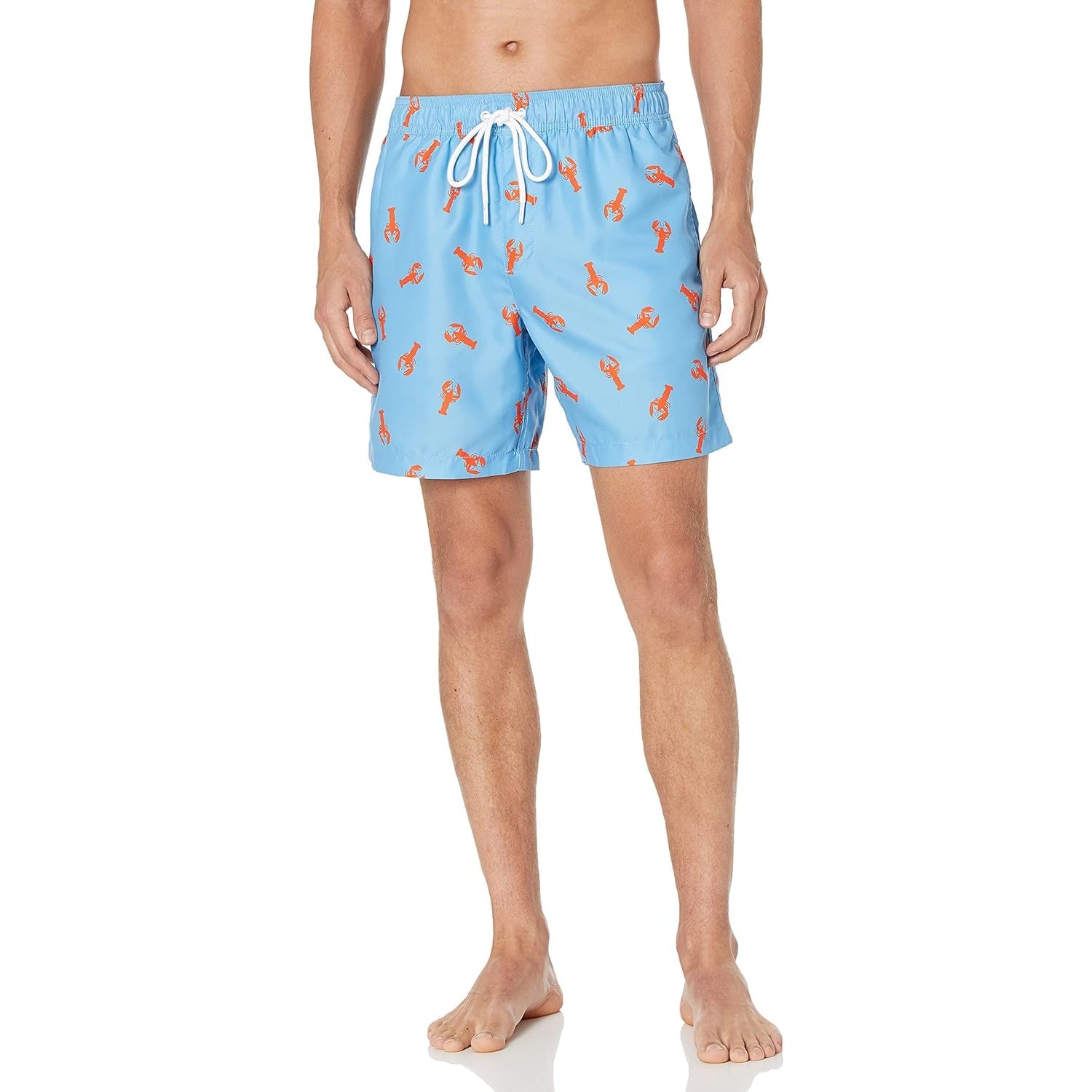 Swim Shorts With Adjustable Drawstring-Waves And Trunks