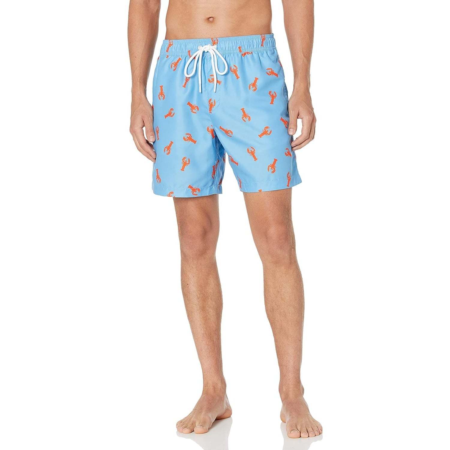 Swim Shorts With Adjustable Drawstring-Waves And Trunks