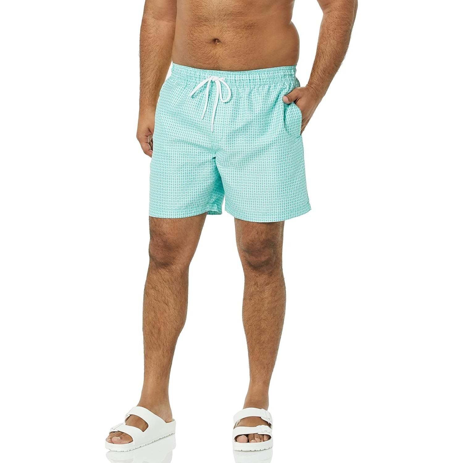 Swim Shorts With Adjustable Drawstring-Waves And Trunks