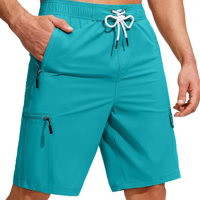 Swim Trunks Quick-Dry Board Shorts – Lightweight Wear With 5 Pockets-Waves And Trunks