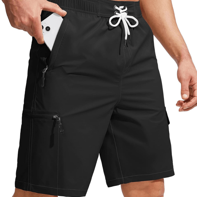 Swim Trunks Quick-Dry Board Shorts – Lightweight Wear With 5 Pockets-Waves And Trunks