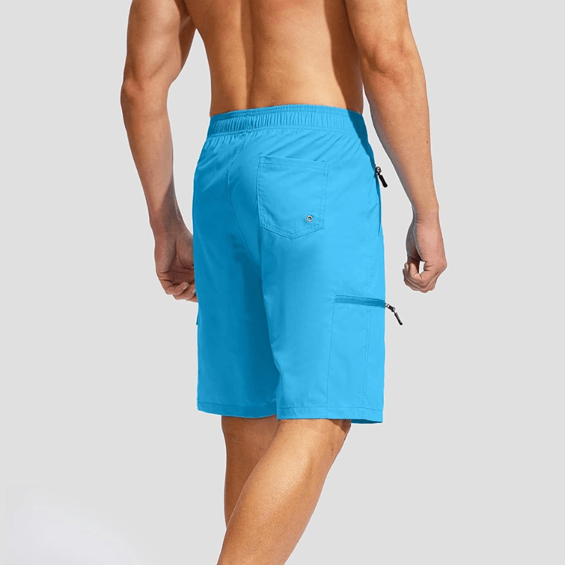 Swim Trunks Quick-Dry Board Shorts – Lightweight Wear With 5 Pockets-Waves And Trunks