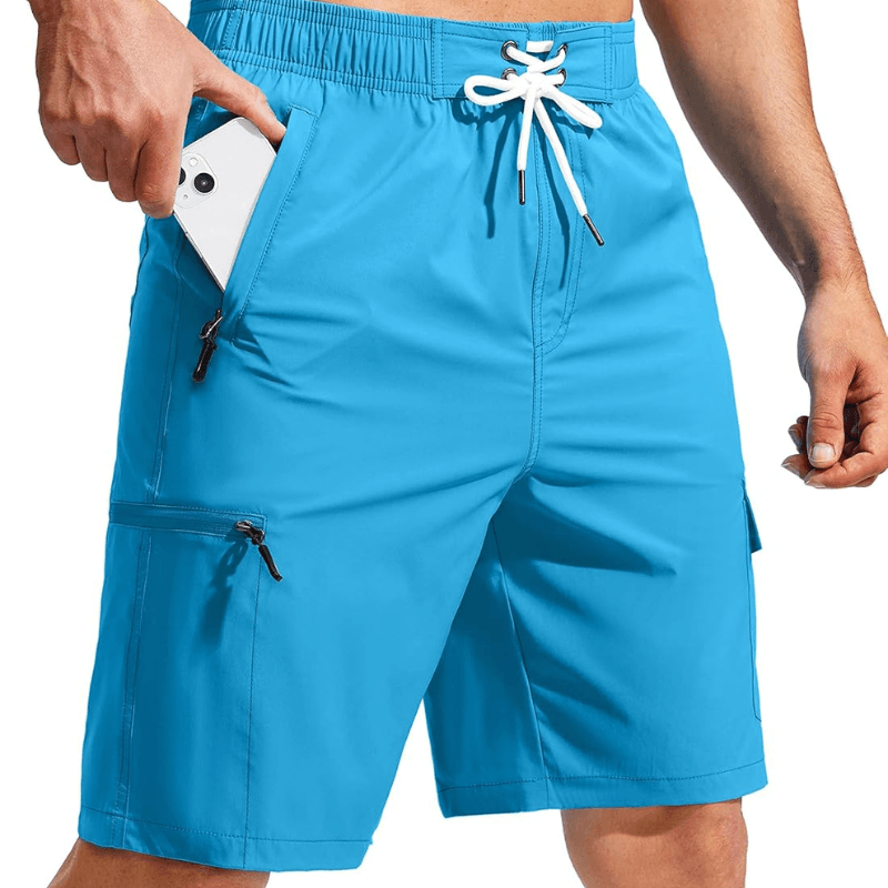 Swim Trunks Quick-Dry Board Shorts – Lightweight Wear With 5 Pockets-Waves And Trunks