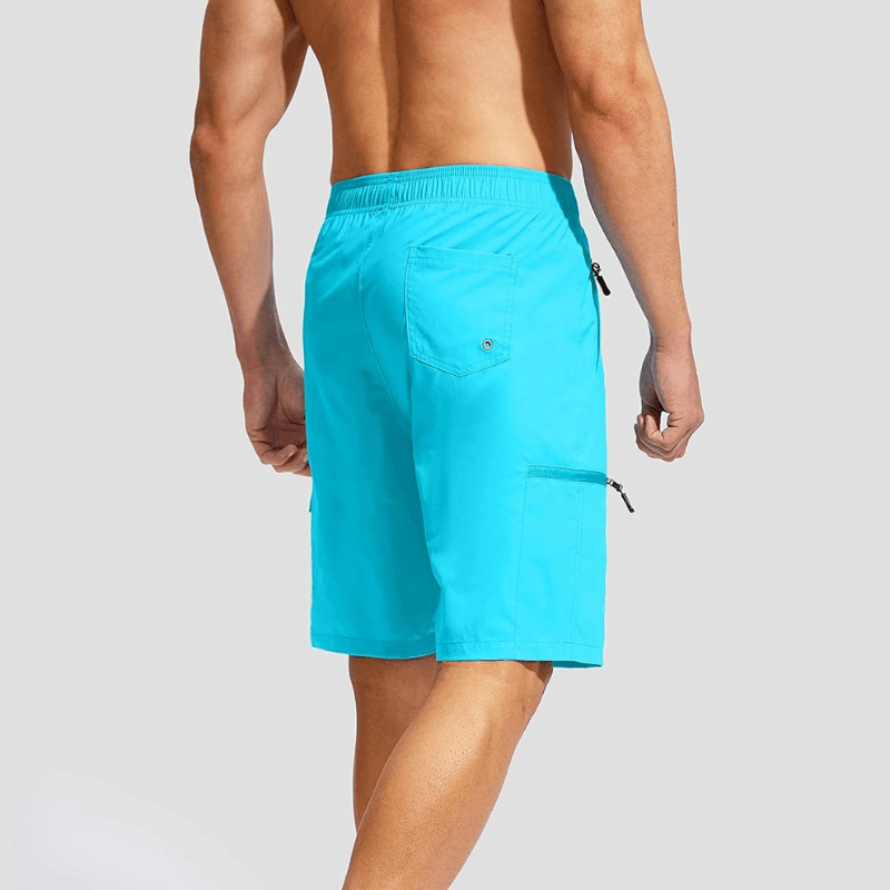 Swim Trunks Quick-Dry Board Shorts – Lightweight Wear With 5 Pockets-Waves And Trunks
