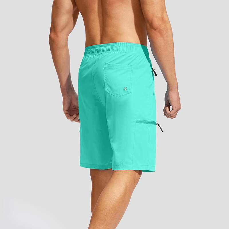 Swim Trunks Quick-Dry Board Shorts – Lightweight Wear With 5 Pockets-Waves And Trunks