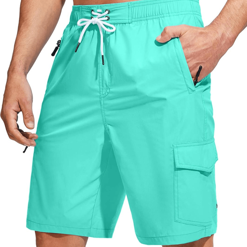 Swim Trunks Quick-Dry Board Shorts – Lightweight Wear With 5 Pockets-Waves And Trunks