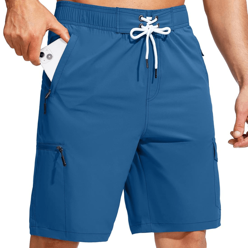 Swim Trunks Quick-Dry Board Shorts – Lightweight Wear With 5 Pockets-Waves And Trunks