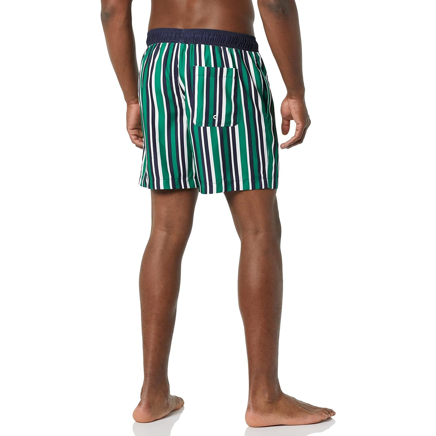 Swim Trunks With Adjustable Drawstring-Waves And Trunks