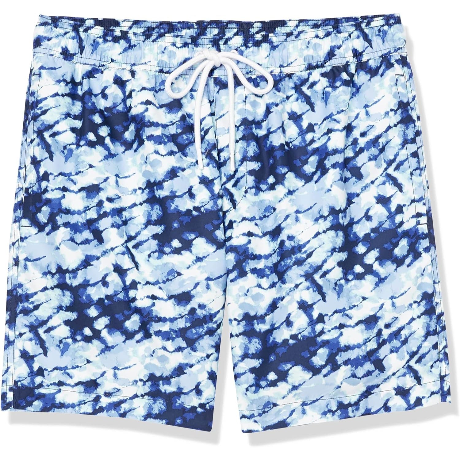 Swim Trunks With Adjustable Drawstring-Waves And Trunks