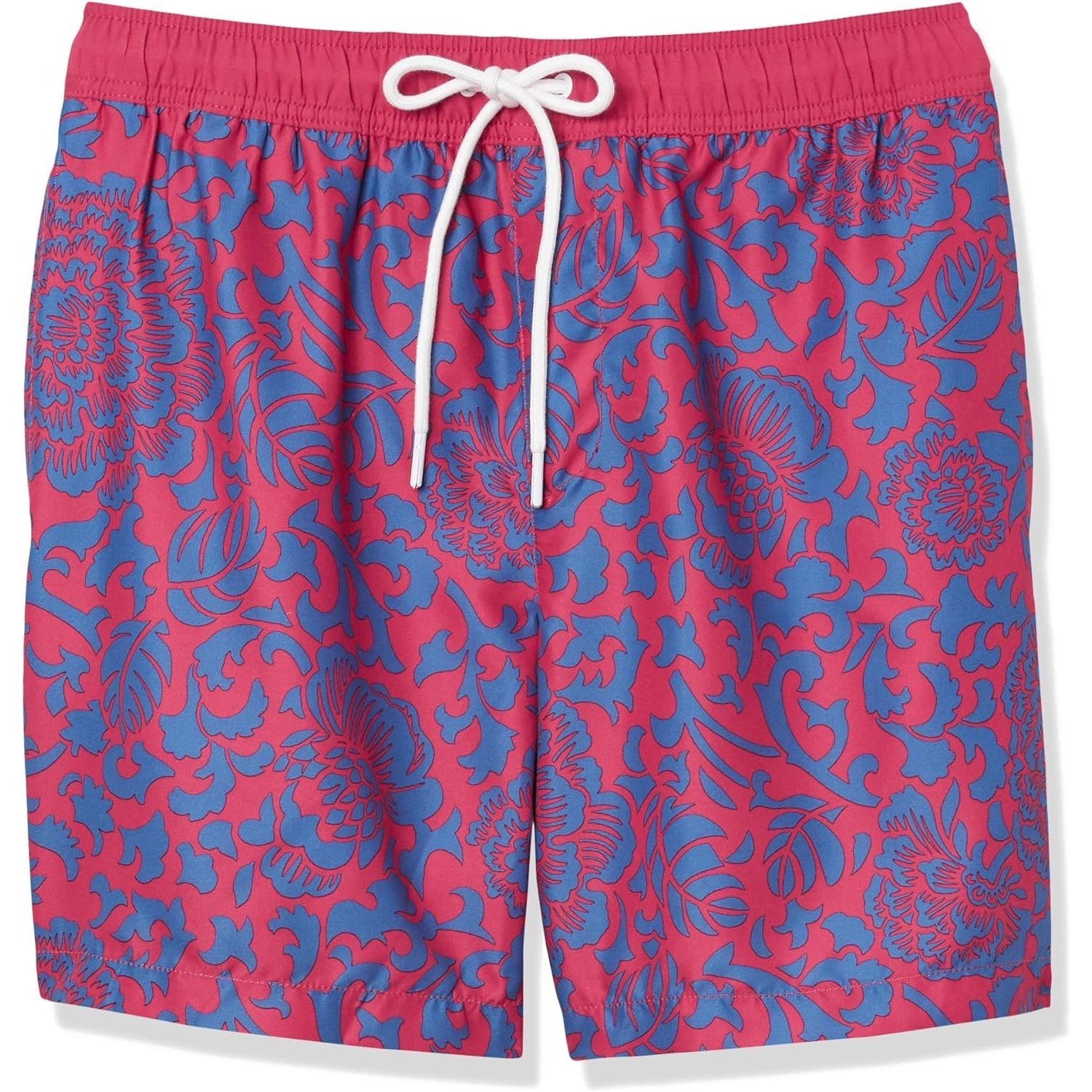 Swim Trunks With Adjustable Drawstring-Waves And Trunks