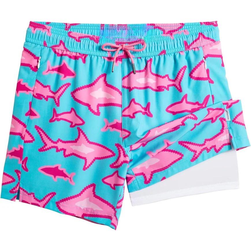 Swim Trunks With Compression Liner-Waves And Trunks