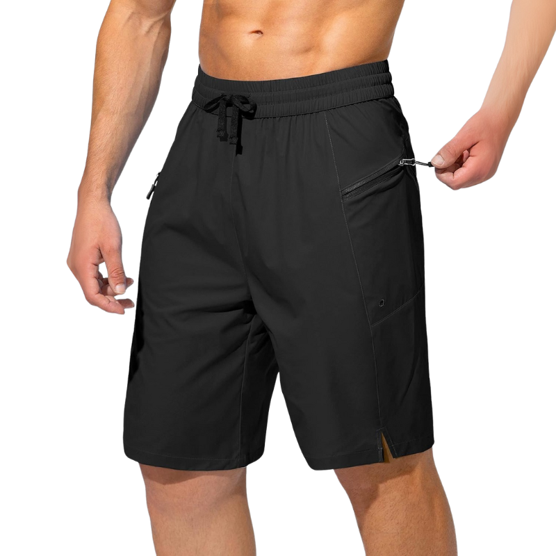 Swimming Shorts Zipper Pockets-Waves And Trunks