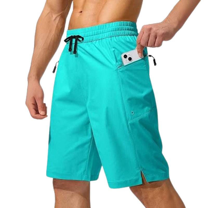 Swimming Shorts Zipper Pockets-Waves And Trunks
