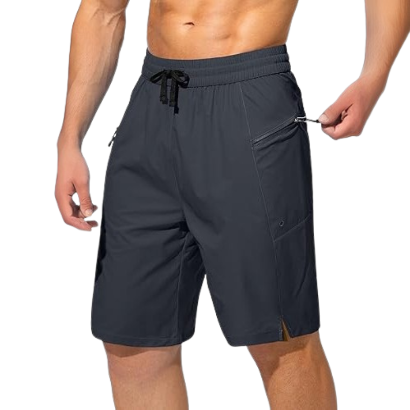 Swimming Shorts Zipper Pockets-Waves And Trunks