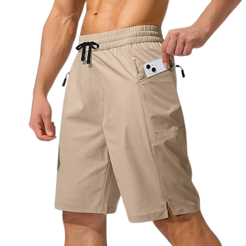Swimming Shorts Zipper Pockets-Waves And Trunks