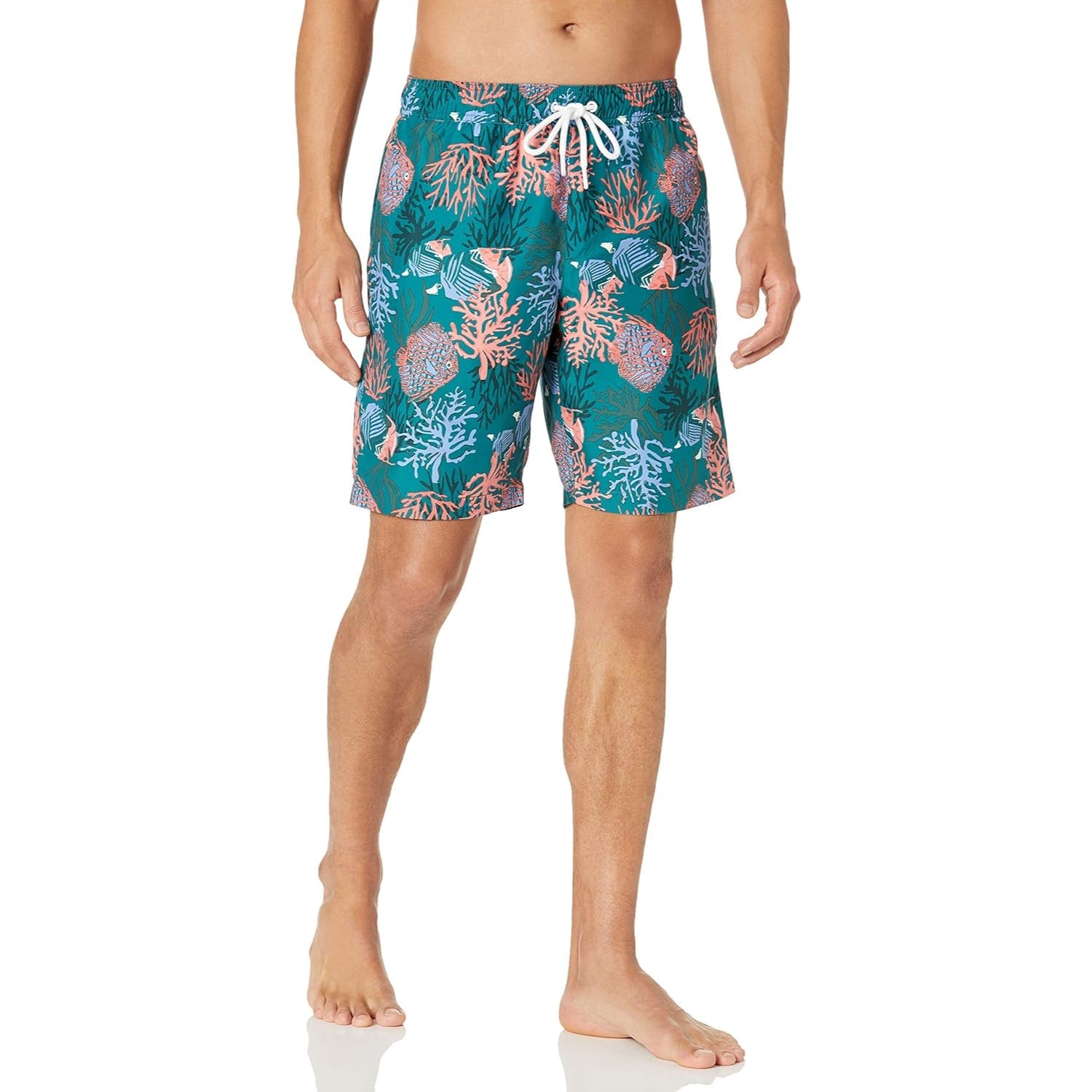 Tropical Flamingo Swim Trunks-Waves And Trunks