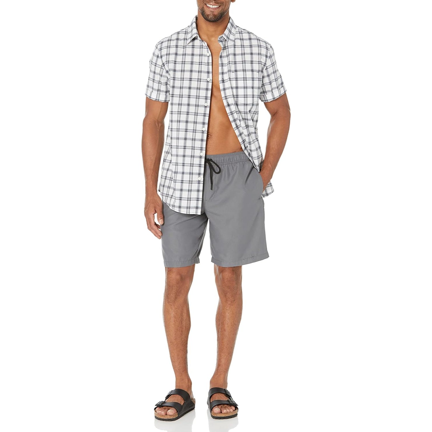 Tropical Flamingo Swim Trunks-Waves And Trunks