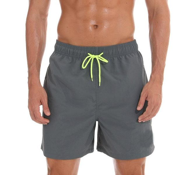 The Shades of Grey Draw String Swim Shorts-Waves And Trunks