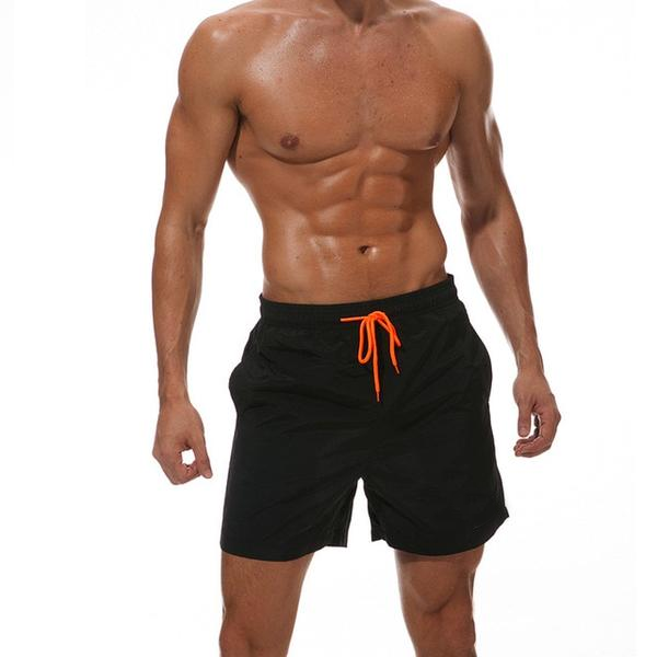 The Black Draw String Swim Shorts-Waves And Trunks