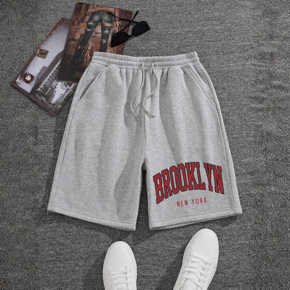 Track Shorts With Drawstring For Men