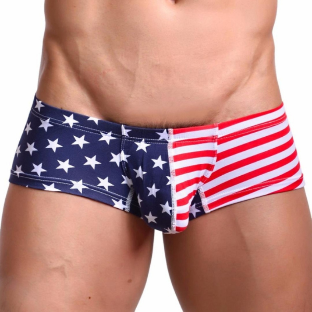 The US Flag Swim Brief-Waves And Trunks
