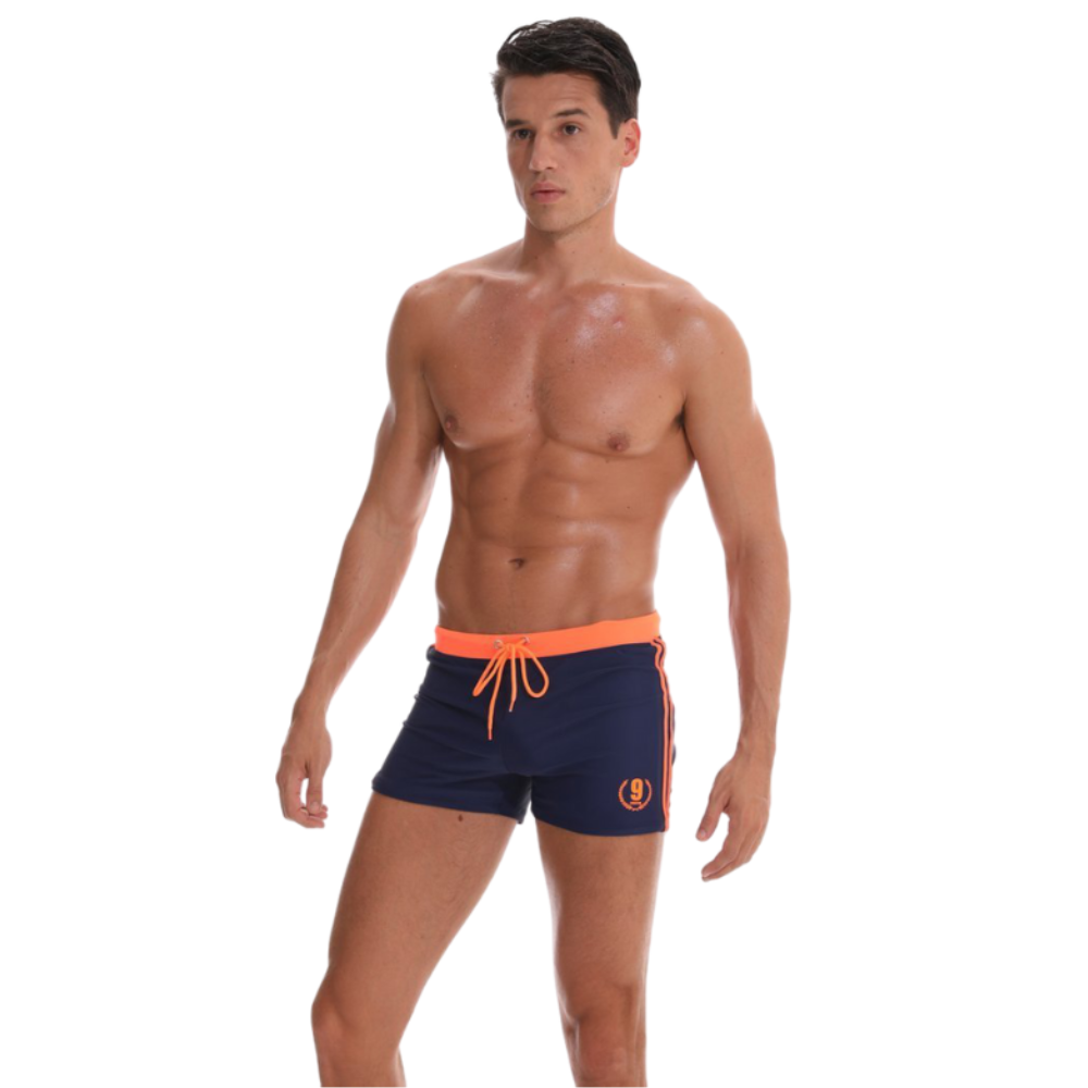 Navy Blue String Summer Brief-Waves And Trunks