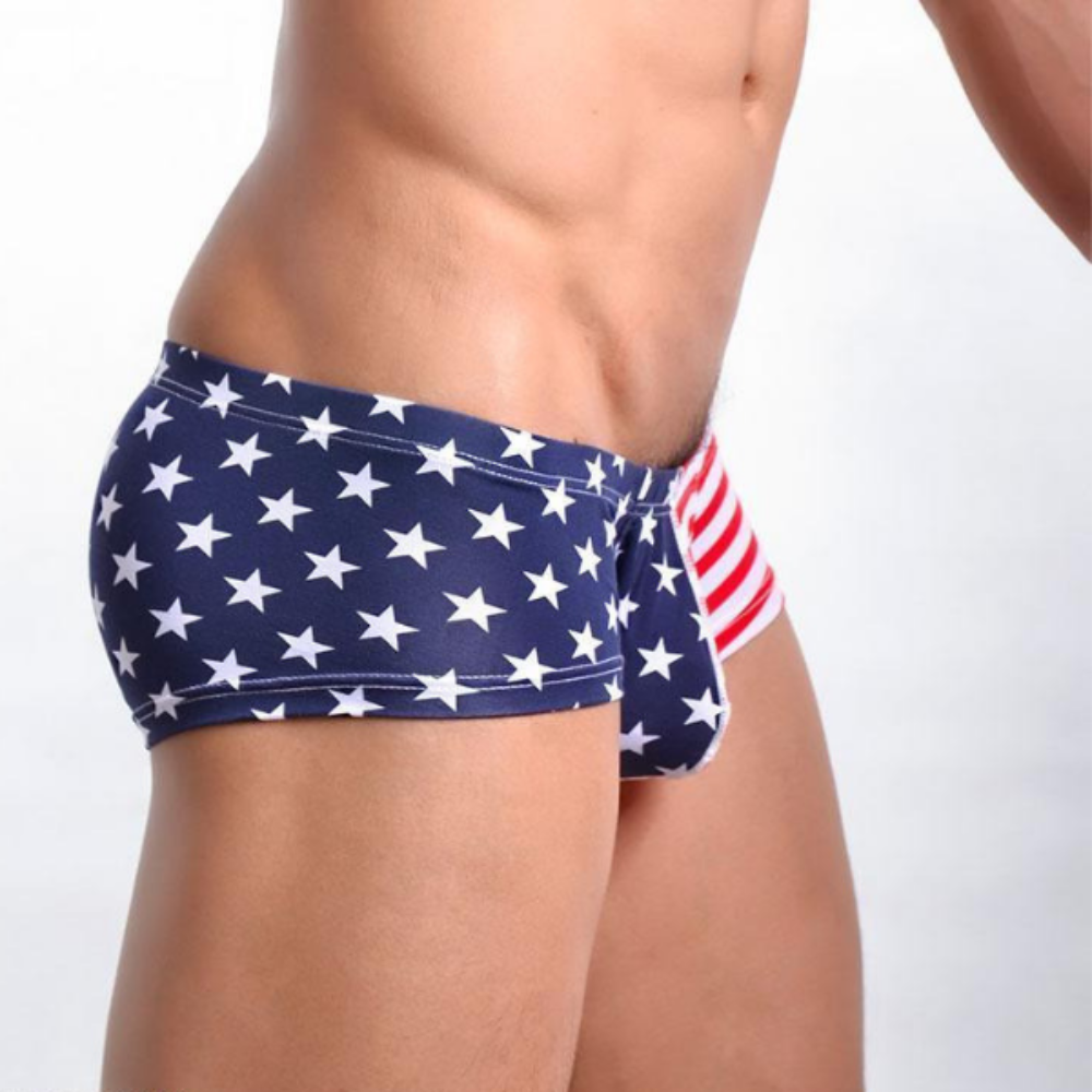 The US Flag Swim Brief-Waves And Trunks