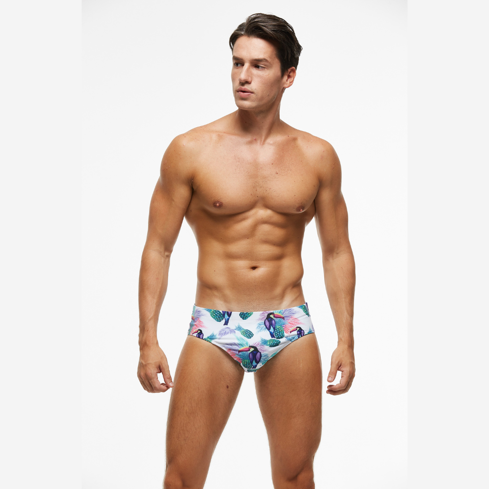 Tropical Birds String Summer Brief-Waves And Trunks