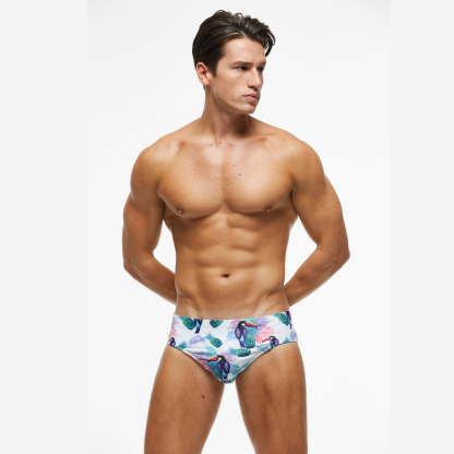 Tropical Birds String Summer Brief-Waves And Trunks