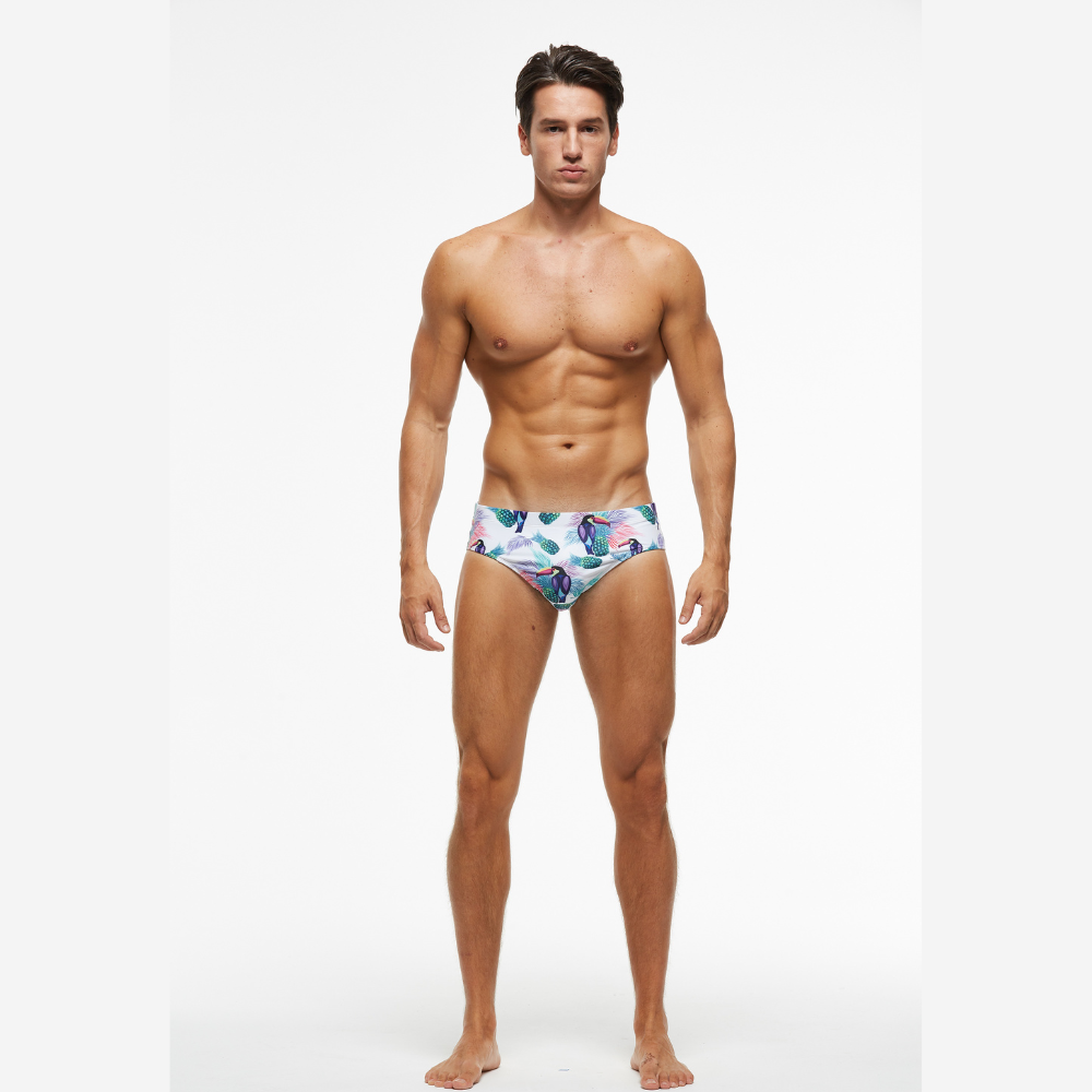 Tropical Birds String Summer Brief-Waves And Trunks