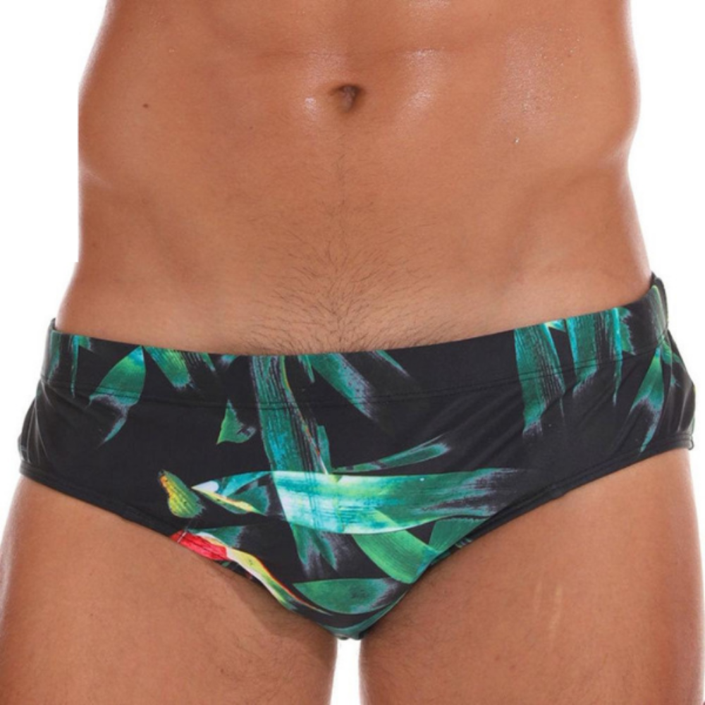 The Nature Lover Swim Brief-Waves And Trunks