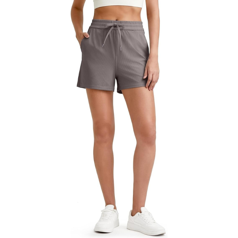 Ribbed Active Shorts Design –  Stylish and Functional for Workouts-Waves And Trunks