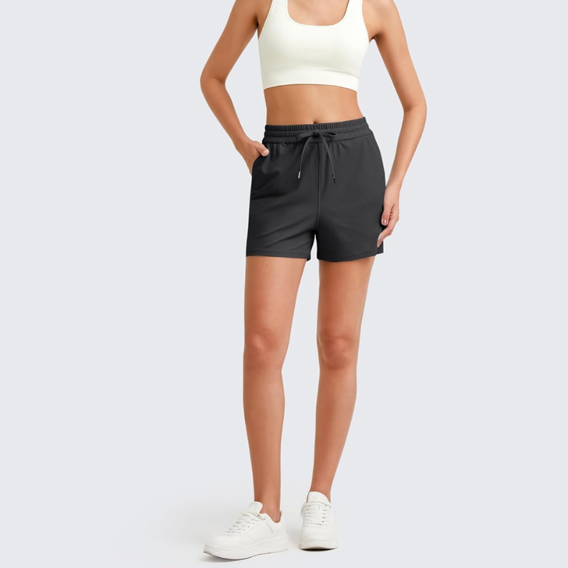 Ribbed Active Shorts Design –  Stylish and Functional for Workouts-Waves And Trunks