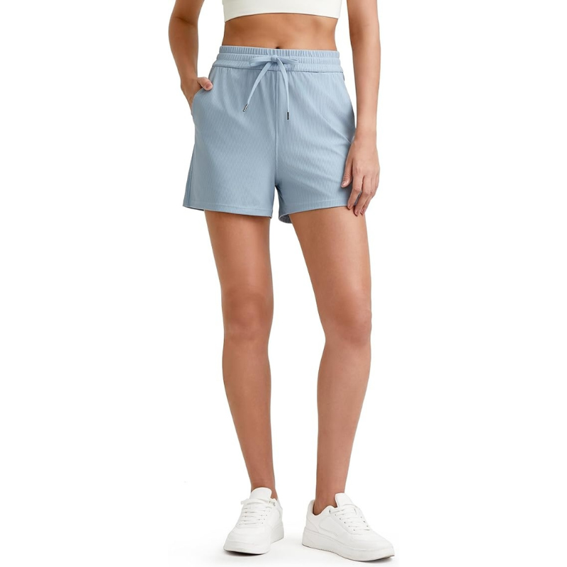 Ribbed Active Shorts Design –  Stylish and Functional for Workouts-Waves And Trunks