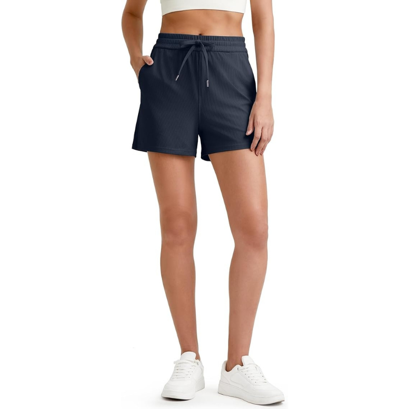 Ribbed Active Shorts Design –  Stylish and Functional for Workouts-Waves And Trunks