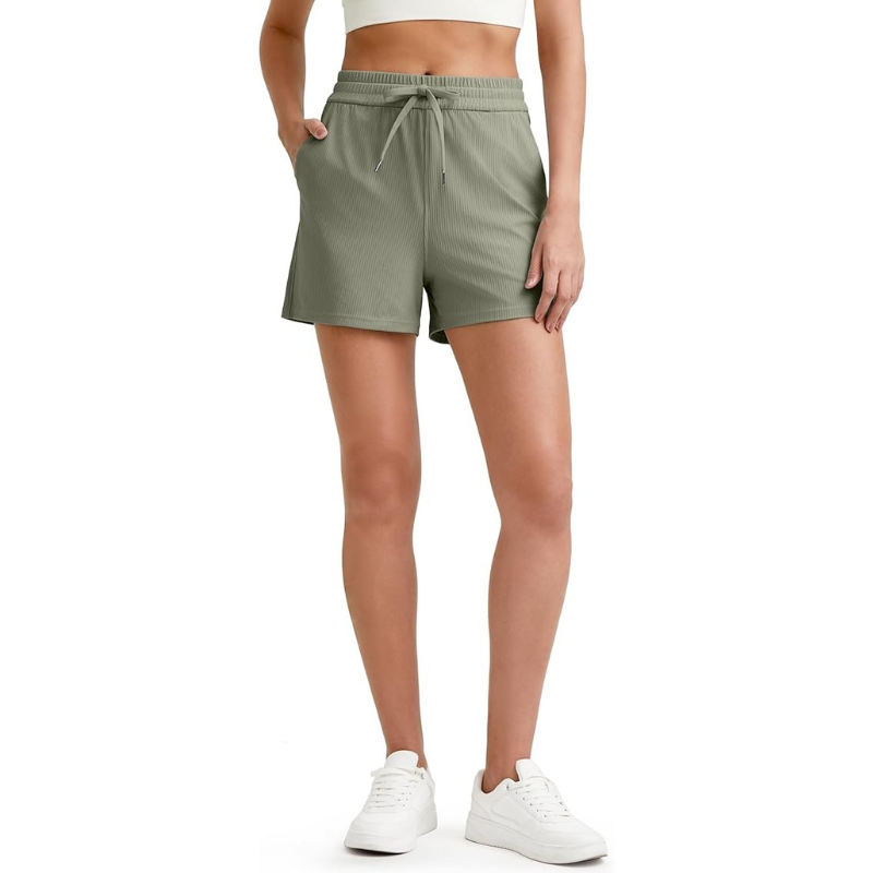 Ribbed Active Shorts Design –  Stylish and Functional for Workouts-Waves And Trunks