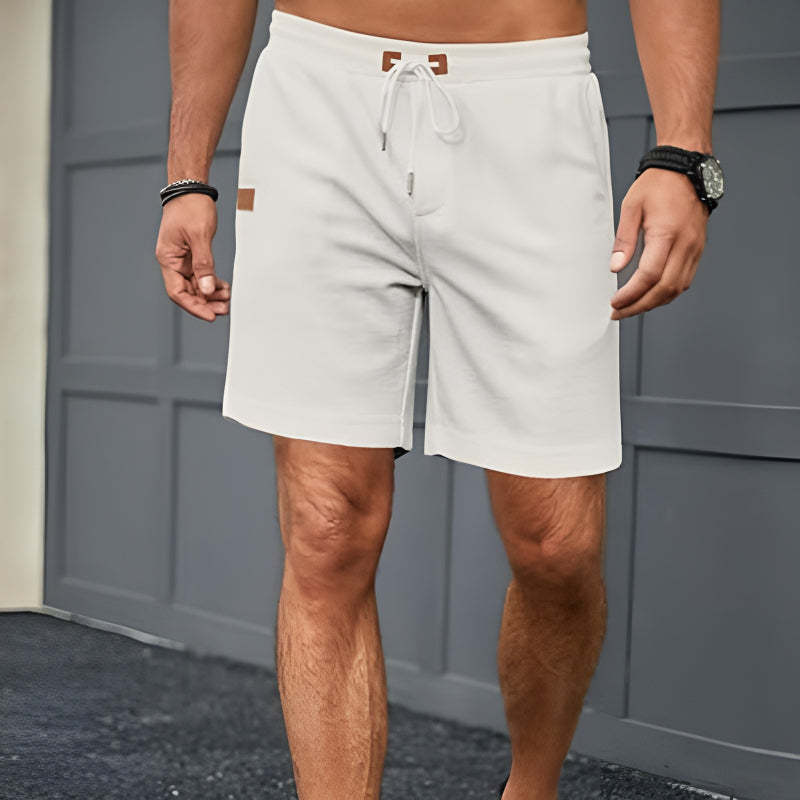 Waffle Texture Shorts – Adjustable Fit with Secure Pockets-Waves And Trunks