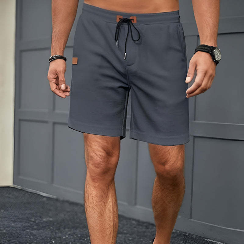 Waffle Texture Shorts – Adjustable Fit with Secure Pockets-Waves And Trunks