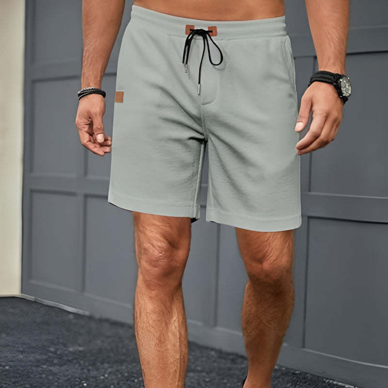 Waffle Texture Shorts – Adjustable Fit with Secure Pockets-Waves And Trunks