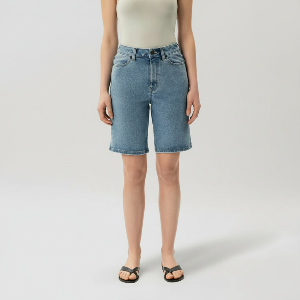 Comfortable And Casual Stretch Denim Shorts For Women