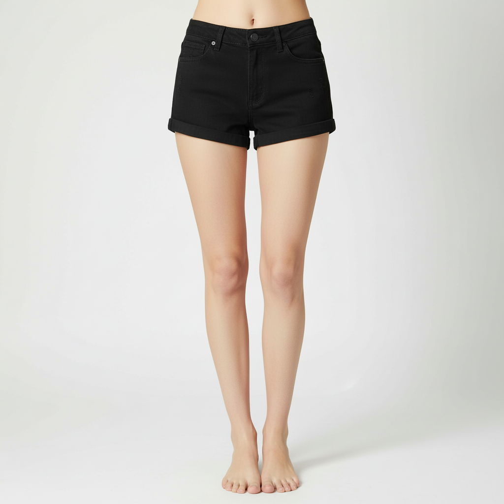 Classic Denim Casual Summer Shorts For Women