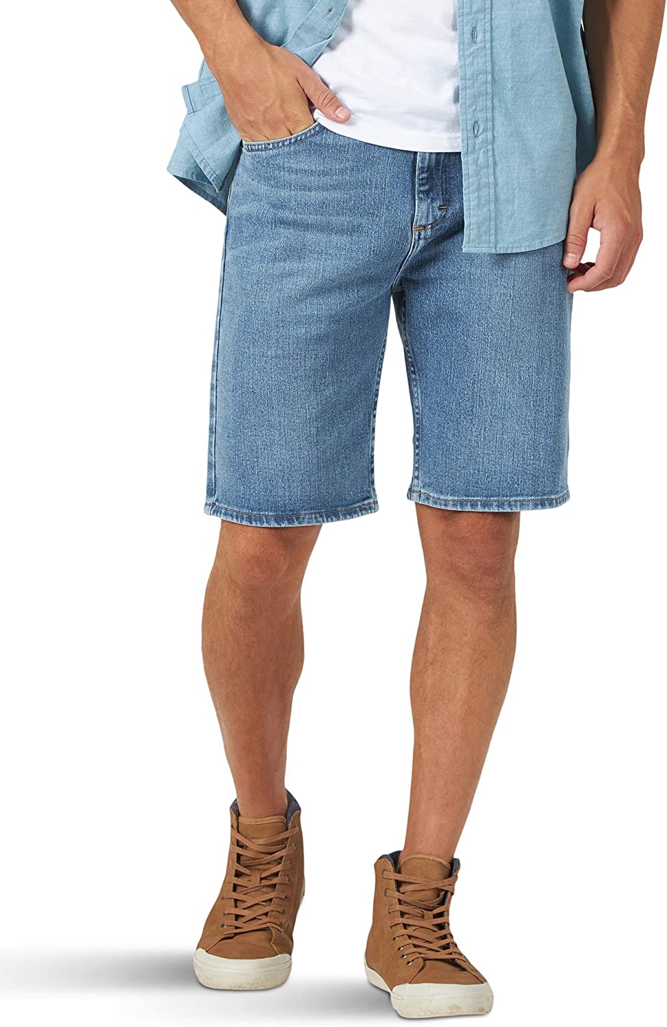 Breathable And Durable Denim Shorts-Waves And Trunks
