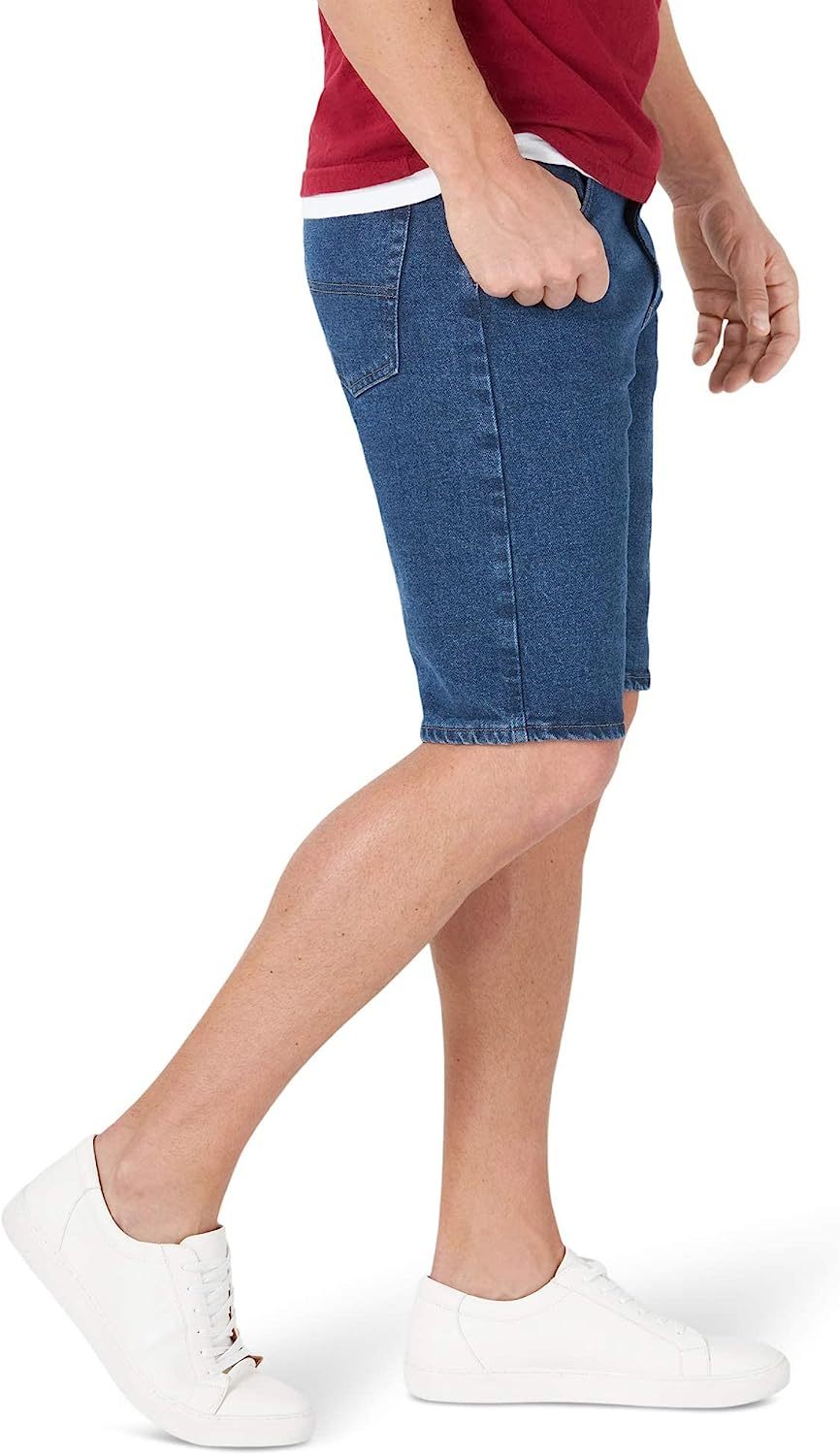 Classic Relaxed Fit Jean Shorts-Waves And Trunks