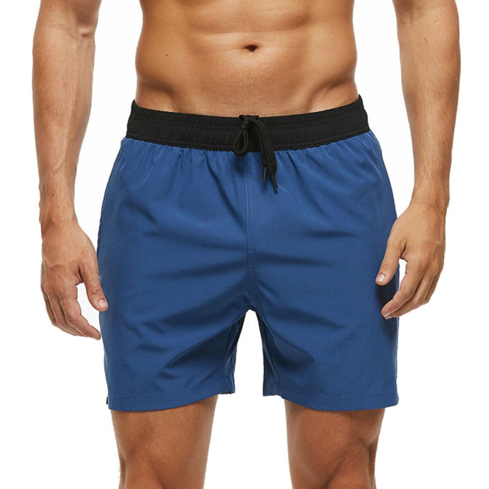 Light Navy String Swim Shorts-Waves And Trunks