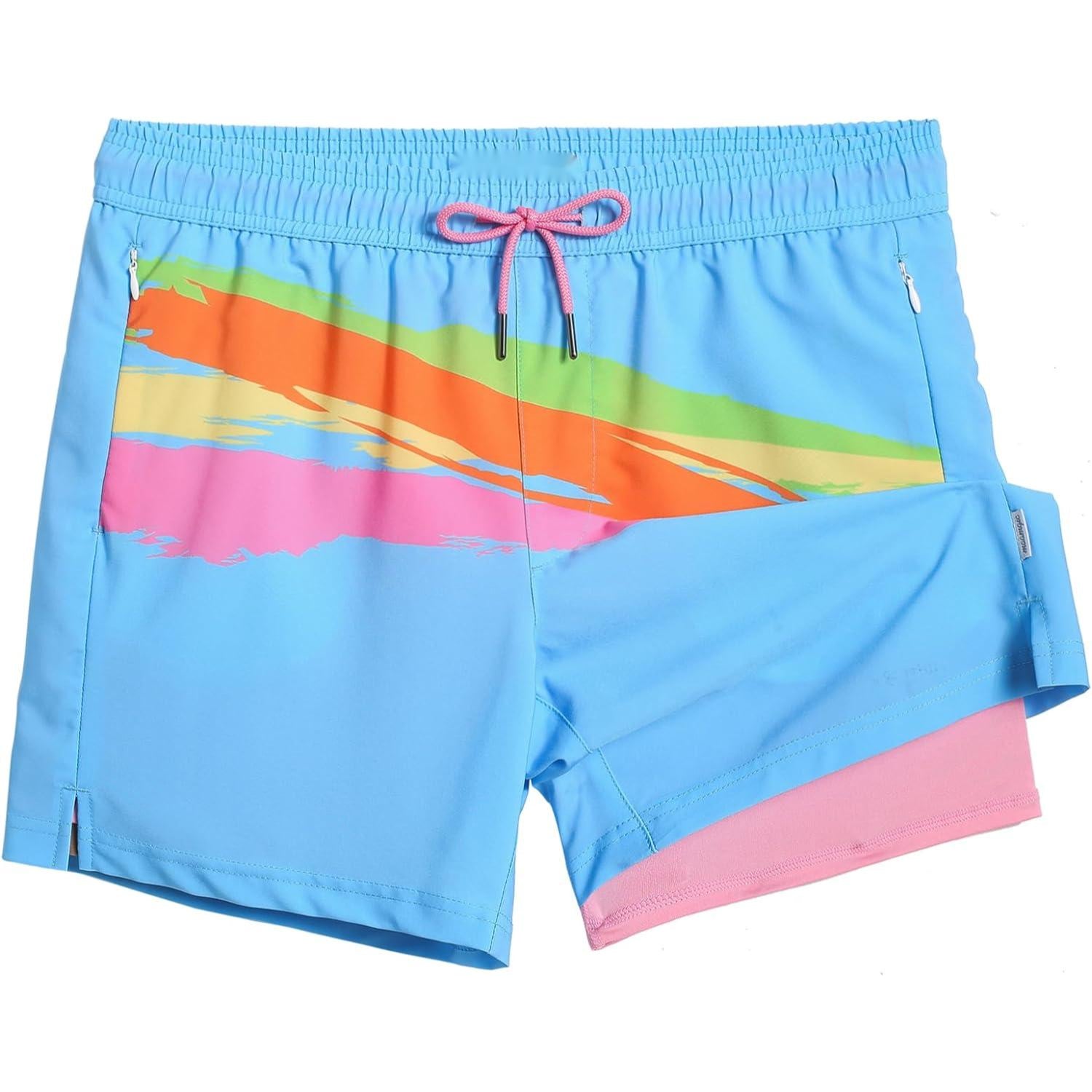 Zipper Pockets Quick Dry Shorts-Waves And Trunks