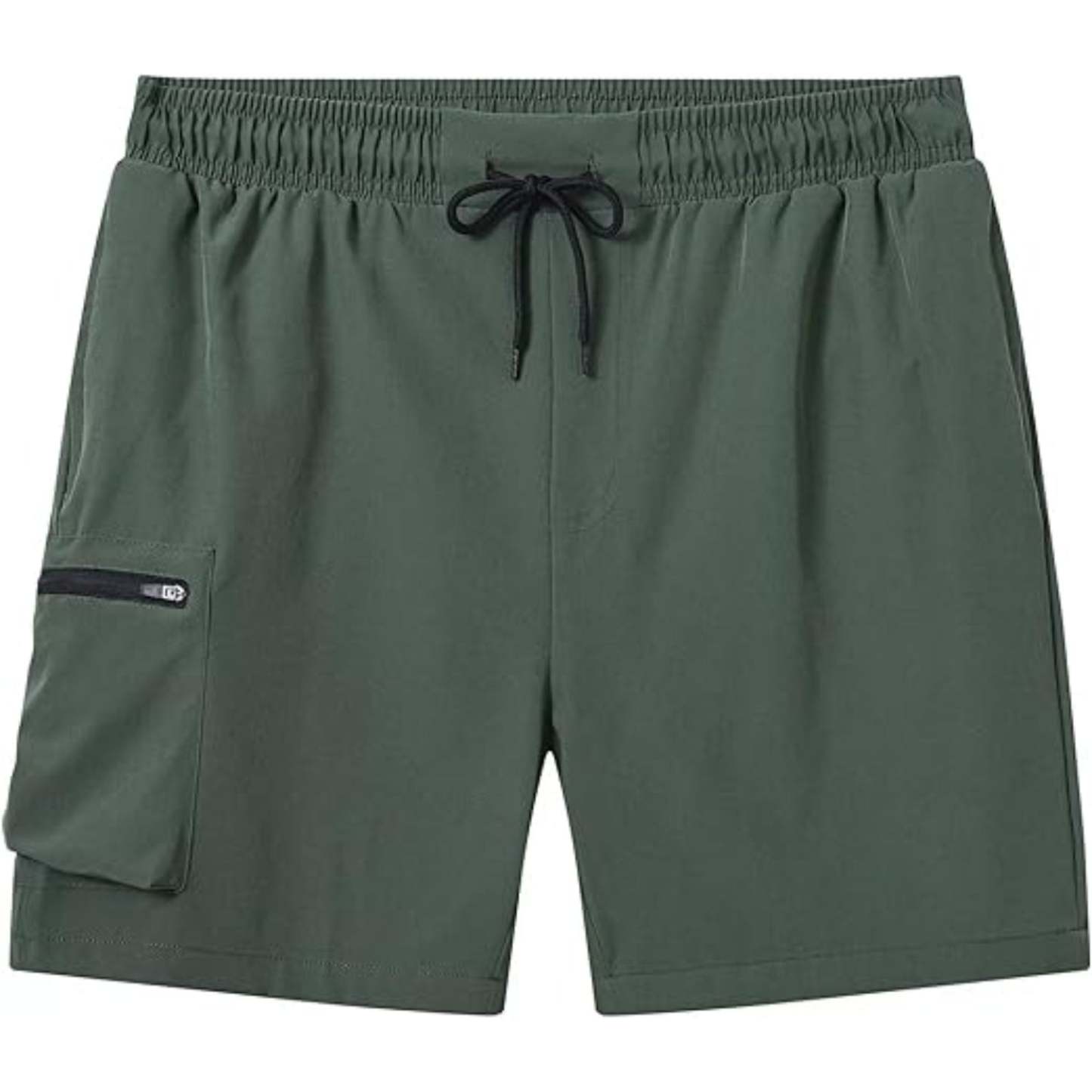 Zipper Pockets With Stretchable Swim Shorts-Waves And Trunks